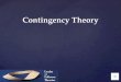 1. Contingency Theory