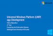 Introduction to universal windows platform(uwp) app development