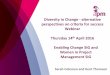 Diversity in change - alternative perspectives on criteria for success