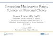 Increasing Mastectomy Rates: Science vs. Personal Choice