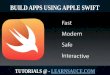 Build apps using Apple Swift