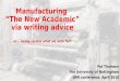 Uberisation of writing symposium, QPR April 2016
