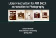 Library instruction for art 1603: intro to photography