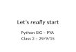 if, while and for in Python