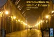 Introduction to Islamic Finance - David Simpson - 3 Verulam Buildings
