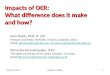 Impacts of OER: What difference does it make and how?