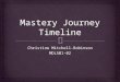 Mastery Journey Timeline of Christine Mitchell-Robinson