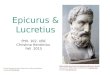 Epicurus and Lucretius on death and how to live well