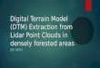 Digital Terrain Model (DTM) Extraction from LiDAR Point Clouds in Densely Forested Areas