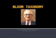 Bloom taxonomy revised