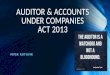 Provisions relating to Accounts and Audit