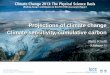 Projections of climate change Climate sensitivity, cumulative carbon