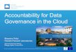 Accountability for Data Governance in the Cloud