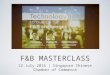 F&B Masterclass | 12-7-16 | Singapore Chinese Chamber of Commerce