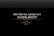 Restorative justice and the diaconate