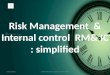 Risk management and internal control simplified powerpoint