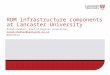 RDM Infrastructure components at Lancaster University