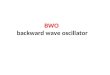 backward wave oscillator