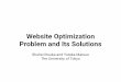 Website Optimization Problem and Its Solutions
