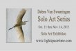 Debra van swearingen   solo art series - event postcard