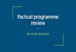 Part b factual programme review