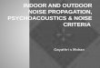 Psychoacoustics & Noise criteria