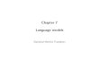 Chapter 7 Language models
