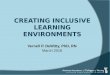 Creating inclusive learning environments