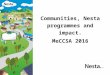 MeCCSA 2016 - communities, academic research and impact