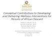 Harrell et al  - Conceptual Contributions to Developing and Delivering Wellness Interventions for Persons of African Descent
