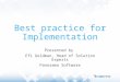 Best practice to bi implementations