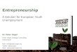 Entrepreneurship: A Solution to European Youth Unemployment