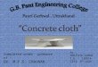 Concrete cloth