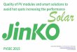 PVSEC2015 JINKOSOLAR Quality of PV modules and smart solutions to avoid hot spots increasing the performance JC