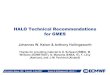 HALO Technical Recommendations for GMES