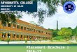 Aryabhatta College Placement Brochure 2016-17