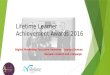 Lifetime learner achievement awards 2016