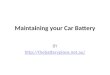 Maintaining your car battery
