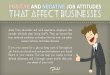 Positive and Negative Job Attitudes That Affect Businesses