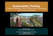 Sustainability Thinking: A Major Paradigm Shift in Philosophy, Pedagogy and Learning Theory