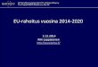 EU-rahoitusinfo 2014-2020 031214