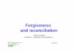 Forgiveness and reconcilation