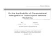 On the applicability of computational intelligence in transcription network modelling (thesis defence)