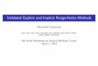 Validated Explicit and Implicit Runge-Kutta Methods