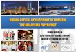 human capital development in tourism: “the malaysian experience”