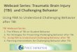 Using FBA to Understand Challenging Behaviors after TBI