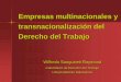 Empresas multinacionales y transnacionalización del Derecho del 