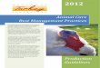 Production Guidelines Animal Care Best Management Practices