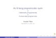 Az Erlang programozási nyelv - Deklaratív programozás 