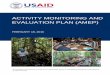 ACTIVITY MONITORING AND EVALUATION PLAN (AMEP)